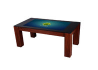 वाटरप्रूफ स्टडी स्क्रीन कॉफी टेबल 43'' इंटरएक्टिव कियॉस्क मल्टी-टच स्क्रीन गेमिंग स्मार्ट कॉफी टेबल
