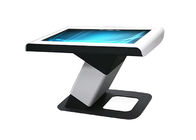 Z आकार की अनियमित स्मार्ट स्क्रीन टच टेबल मल्टीमीडिया AIO टच स्क्रीन कॉफी टेबल
