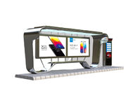 कियॉस्क डिजिटल साइनेज में बड़े आकार का डिस्प्ले आउटडोर बस स्टेशन विज्ञापन मल्टीमीडिया एलसीडी स्क्रीन