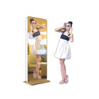 इंडोर स्टैंडिंग डिजिटल साइनेज कियोस्क एलसीडी मैजिक विज्ञापन स्मार्ट टचस्क्रीन मिरर कियोस्क