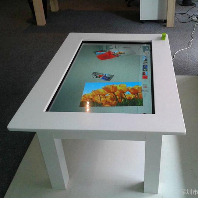 Lcd Interactive Smart Home Touch Screen Table Multi-Function Table With Computer For Kids / Family / Meeting